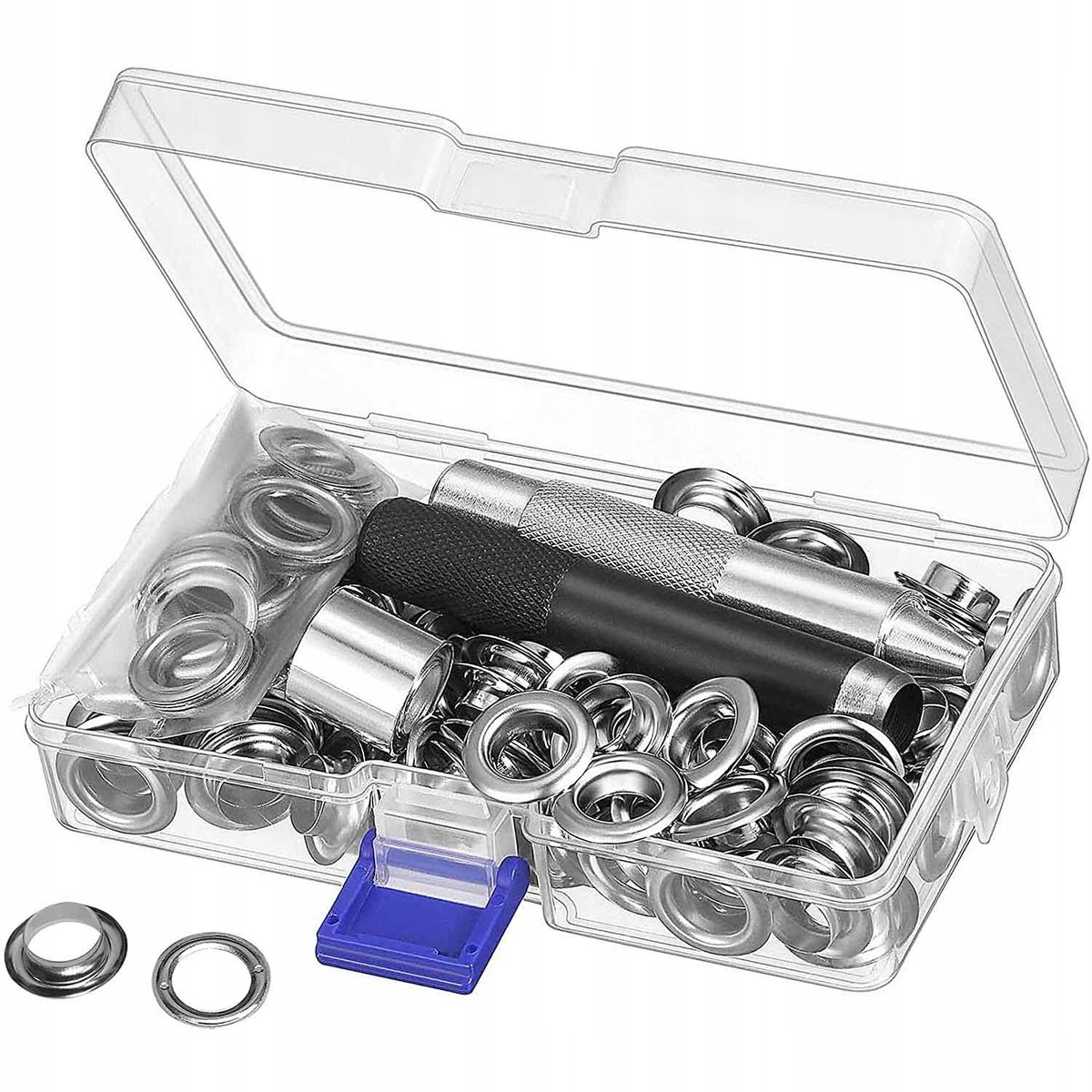 Ringenset - Gereedschap voor Het Installeren van Ringen en 100 Sets Ringen - met Opbergkoffer - Perfect voor Diverse Projecten