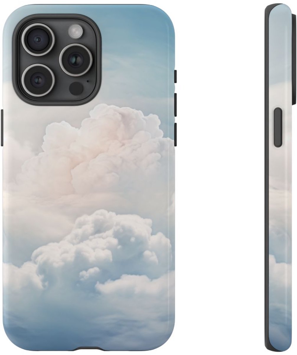 Dromerige Zachte Wolkenlucht – Telefoonhoesje Geschikt voor iPhone 15 Pro Max