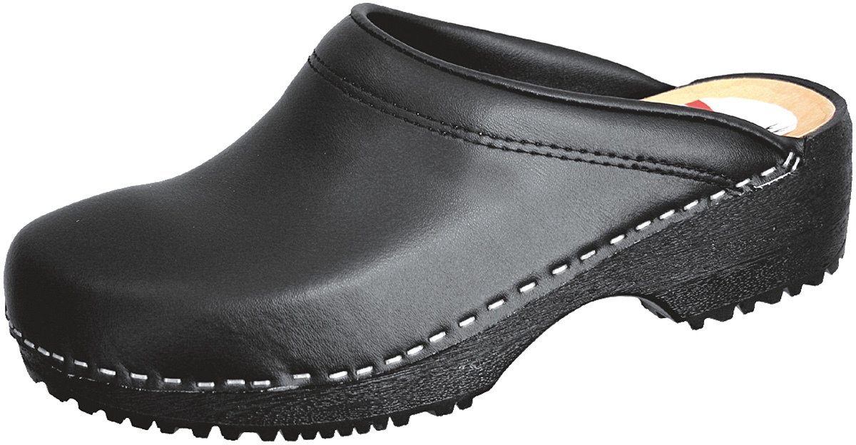 SALIHA® Casual schoenen PU-klompen (met open hiel) zwart