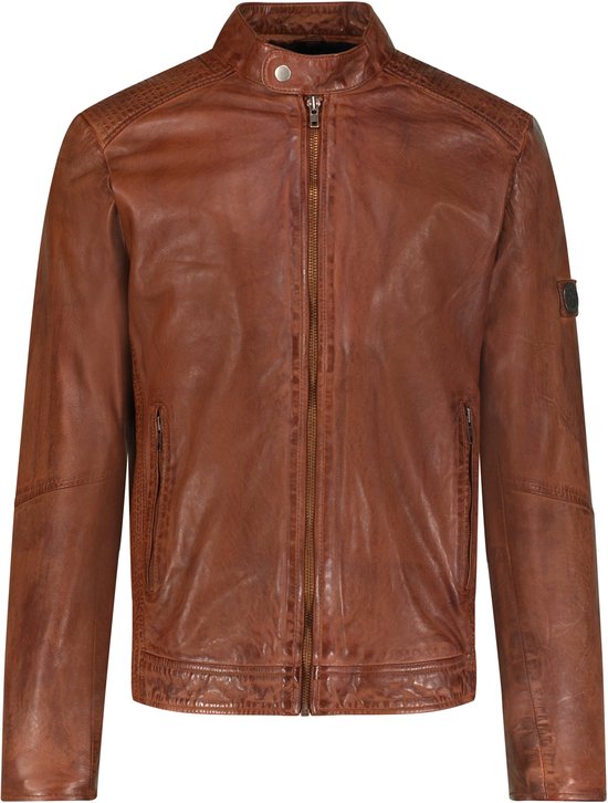 Urban 5884 - Taille Comfort - Mika - Blouson femme - Fermeture symétrique A - Cuir d'agneau - Zwart - Taille 54