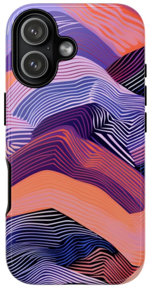 Abstracte Kleurrijke Golfpatronen – Telefoonhoesje Geschikt voor iPhone 17