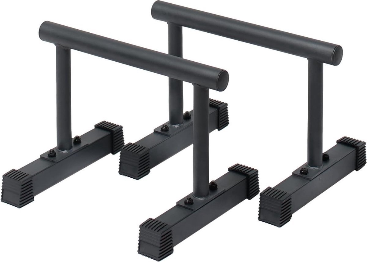 Thuys – Parallettes – Calisthenics – Dip Bars – 46 x 33 x 33cm – Zwart