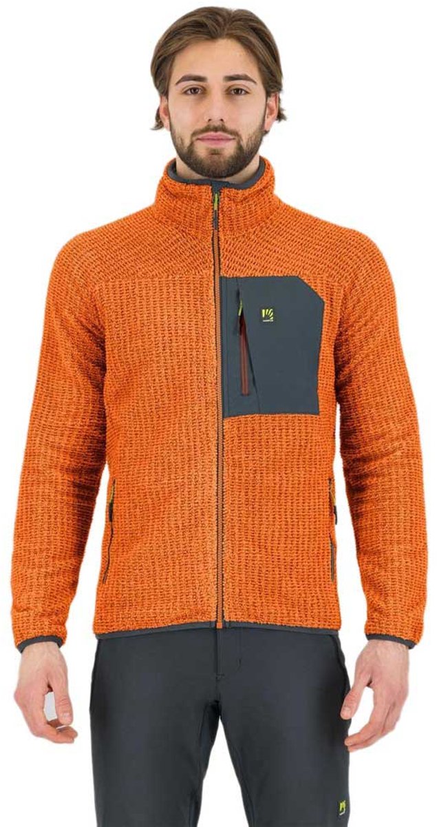 Karpos Rocchetta Evo Fleece Met Volledige Rits Man Oranje