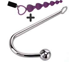 Anal Hook - Anaal Haak + - Anal Beads - Anaal Dildo - Anale Speeltjes - g spot - DISCREET verpakt - Anale haak - Anal Plug