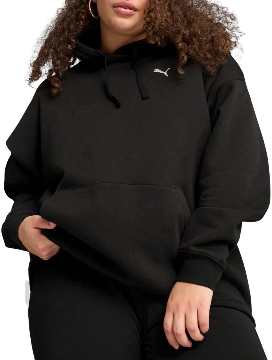 Puma ESS Relaxed Hoodie Dames Zwart