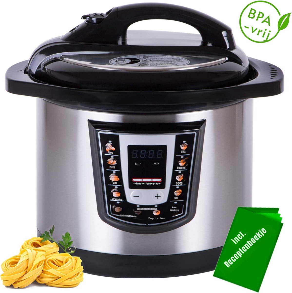 SCH® Multicooker - Multicookers - Zilver - 31cm x 35cm x 34cm – foto 4