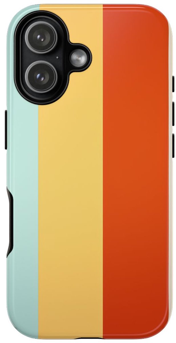 Levendig Gestreept Patroon met Brede Banden – Telefoonhoesje Geschikt voor iPhone 17