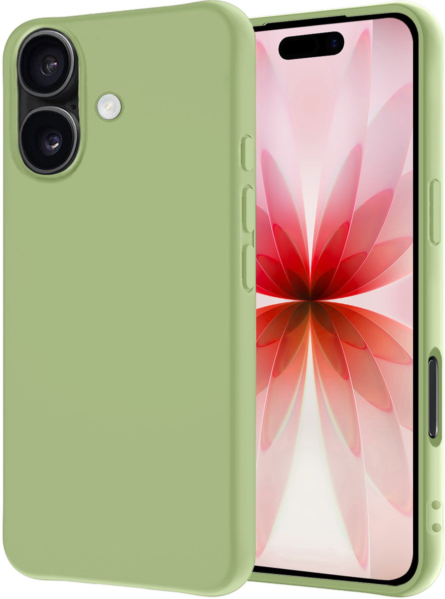 Hoesje - Geschikt voor Apple iPhone 17 - Sterk & Shockproof - Hoes Cover - Siliconen Case - Groen
