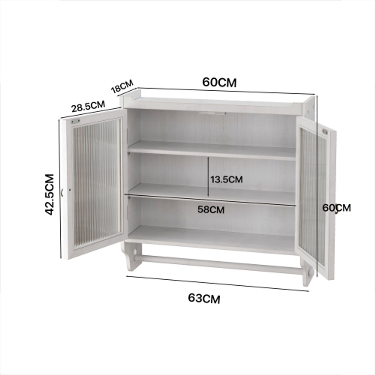 Muur opbergkast Keuken muurkast 3-glazen deuren met open plank houten geneeskunde kabinet opslag muurkast 47 / 59 Kast Wandmontage (Size : 150 * 30 * 80CM Muur opbergkast Keuken muurkast 3-glazen deuren met open plank houten geneeskunde kabinet opslag muurkast 47 / 59 Kast Wandmontage (Size : 150 * 30 * 80CM