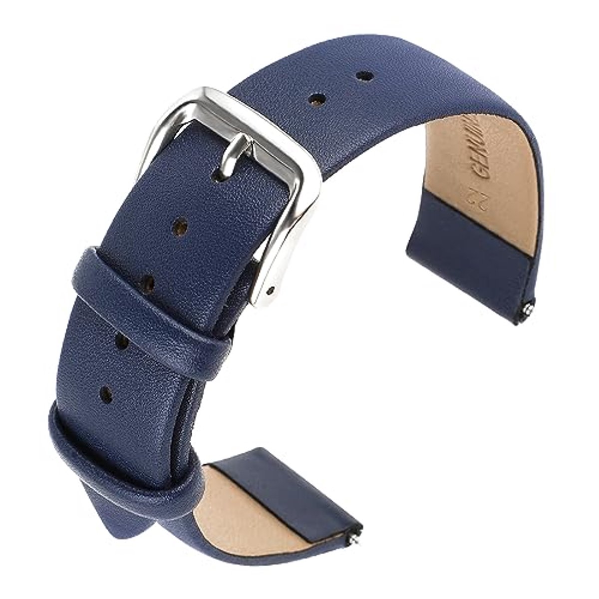 Leren Horlogeband 22mm | Zacht Kalfsleer | Snelle Bevestiging | Unisex Horlogeband