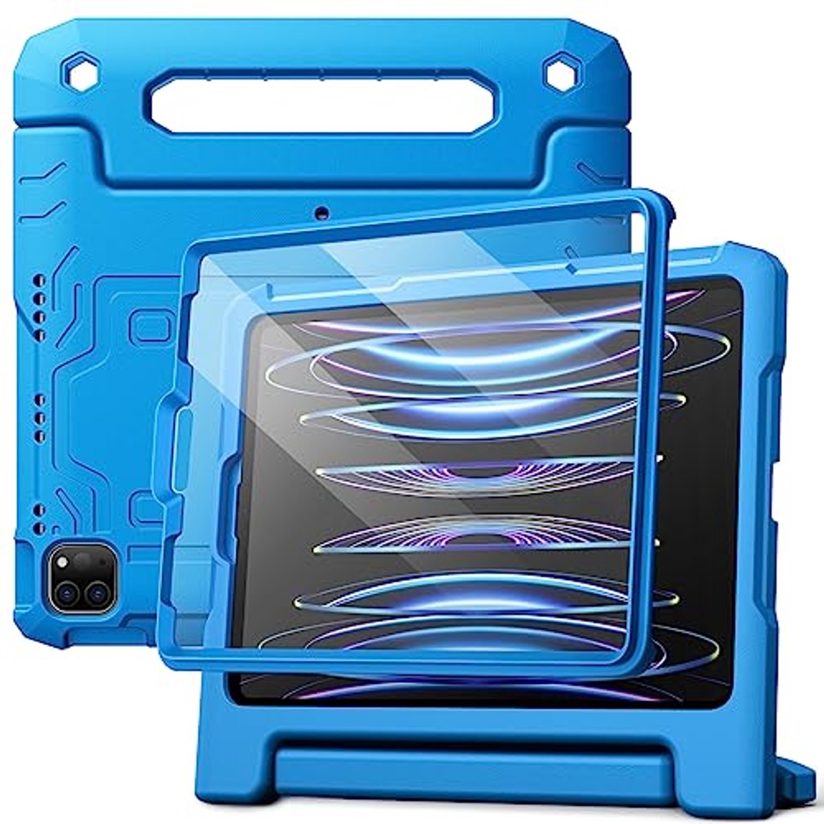 Kindertablet Hoes voor iPad Pro 11 Inch en iPad Air 10.9 Inch - Schokbestendig met Steun en Schermbeschermer