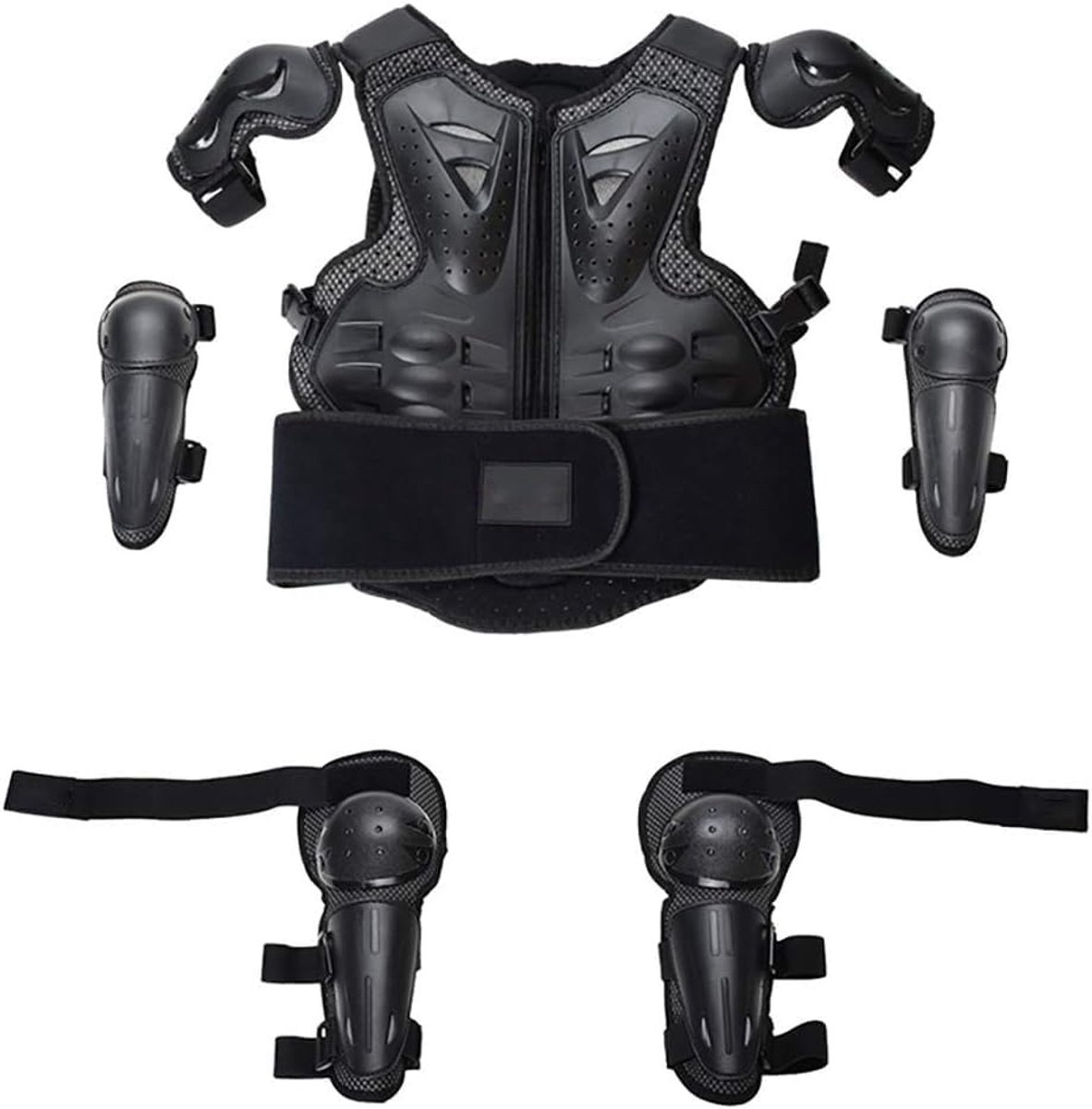 Beschermende Gear Set voor Kinderen - Knie, Elleboog en Borstbeschermer voor Veilig Fietsen en Sporten