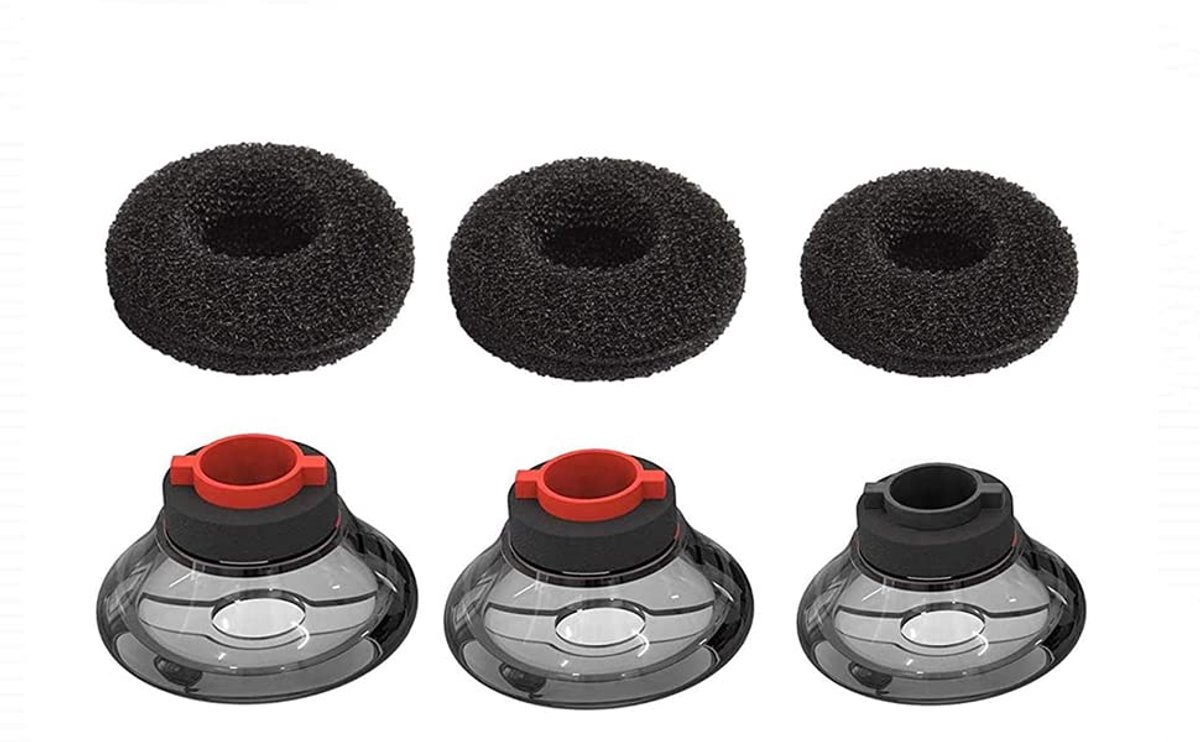 3 stuks Ultra Comfort Oordopjes met Foam Covers voor Bluetooth Headsets