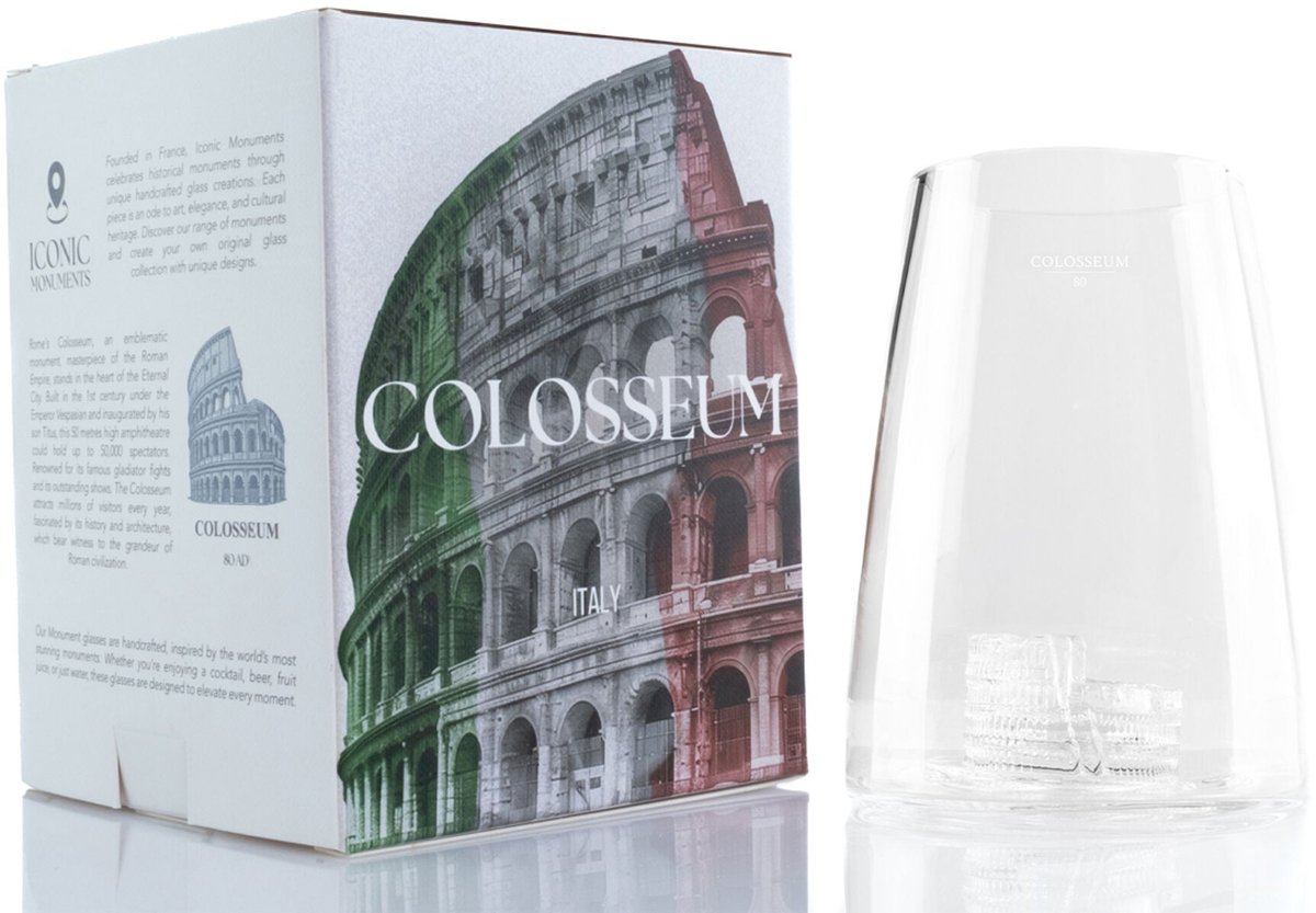 BICCHIERE ICONIC MONUMENTS COLOSSEO AM-VDI-C ALASKAN MAKER