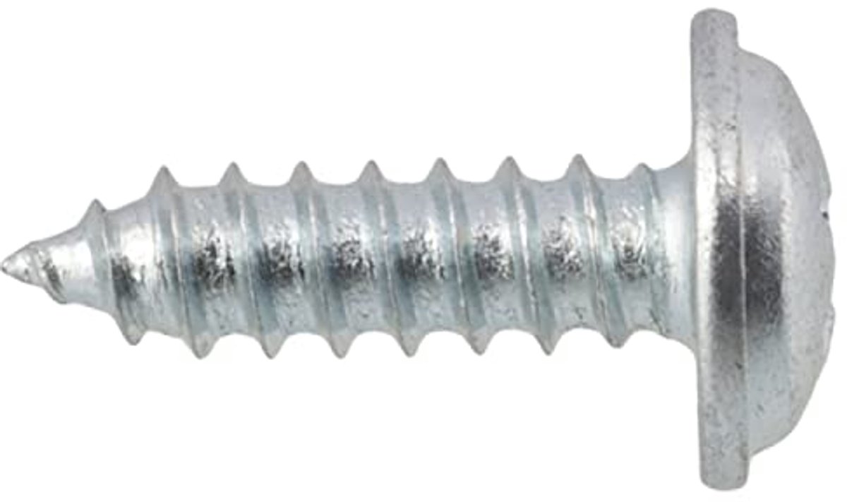 C58830 - Set van 25 zelftappende metalen schroeven Ã˜ 4,8 x 16 mm - Halvemaanvormige kop PH2 met brede flens - DIN968 - Gecoat staal