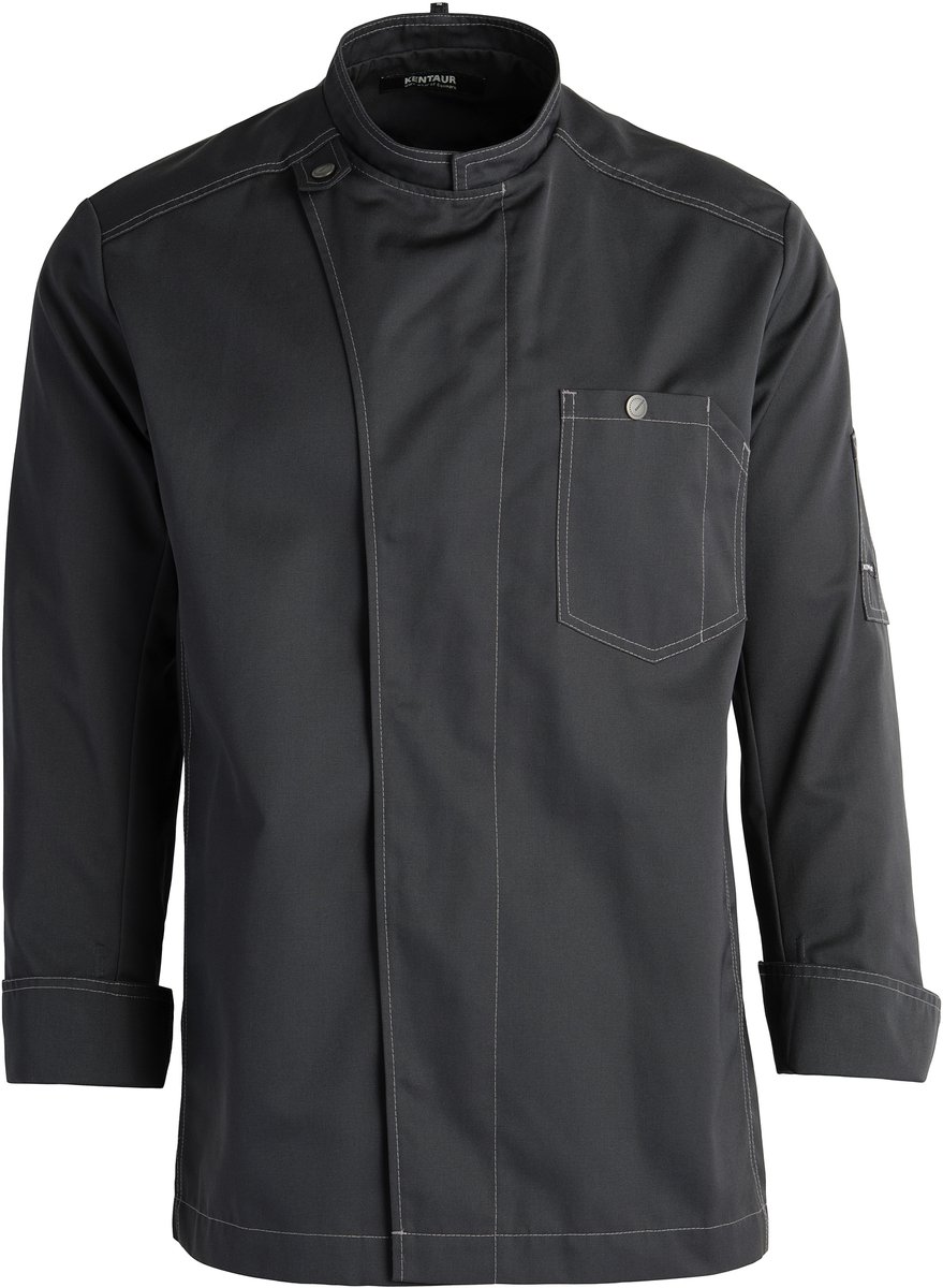 Kentaur Unisex chef-/service jacket 23570-102 - Charcoal - 4XL