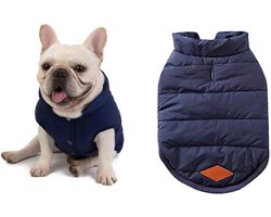 Hondenjas - Hondenkleding - Hondenjasjes Winter -Hondenjas Waterdicht - Hondenjas Teckel - Winter Warme Gevoerde Jas - Franse Bulldog - Mopshond - Kledingvest