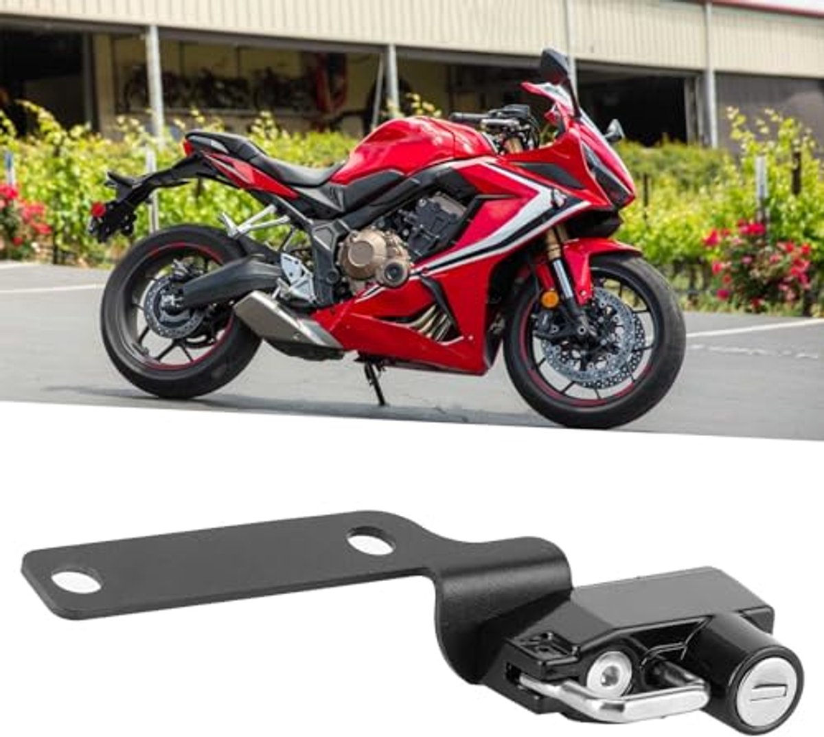 Motorhelmslot Antidiefstal - Geschikt voor CB125R/CB250R/CBR650R/CB650R - Inclusief 2 Sleutels