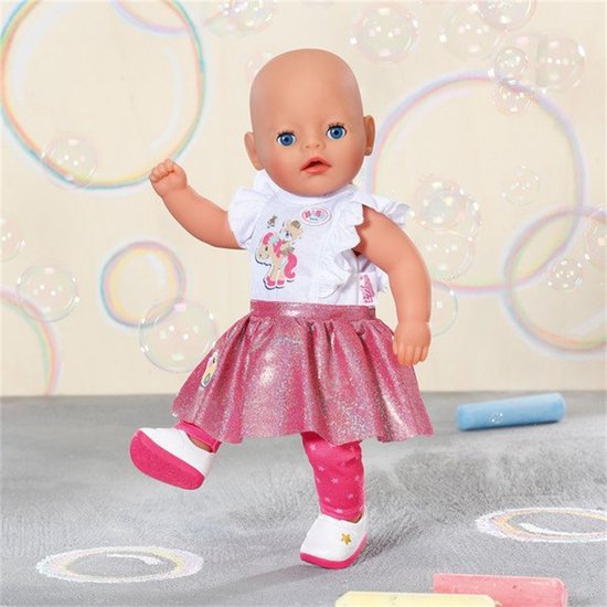 BABY born Little doordeweeks outfit – roze rokje – 36 cm