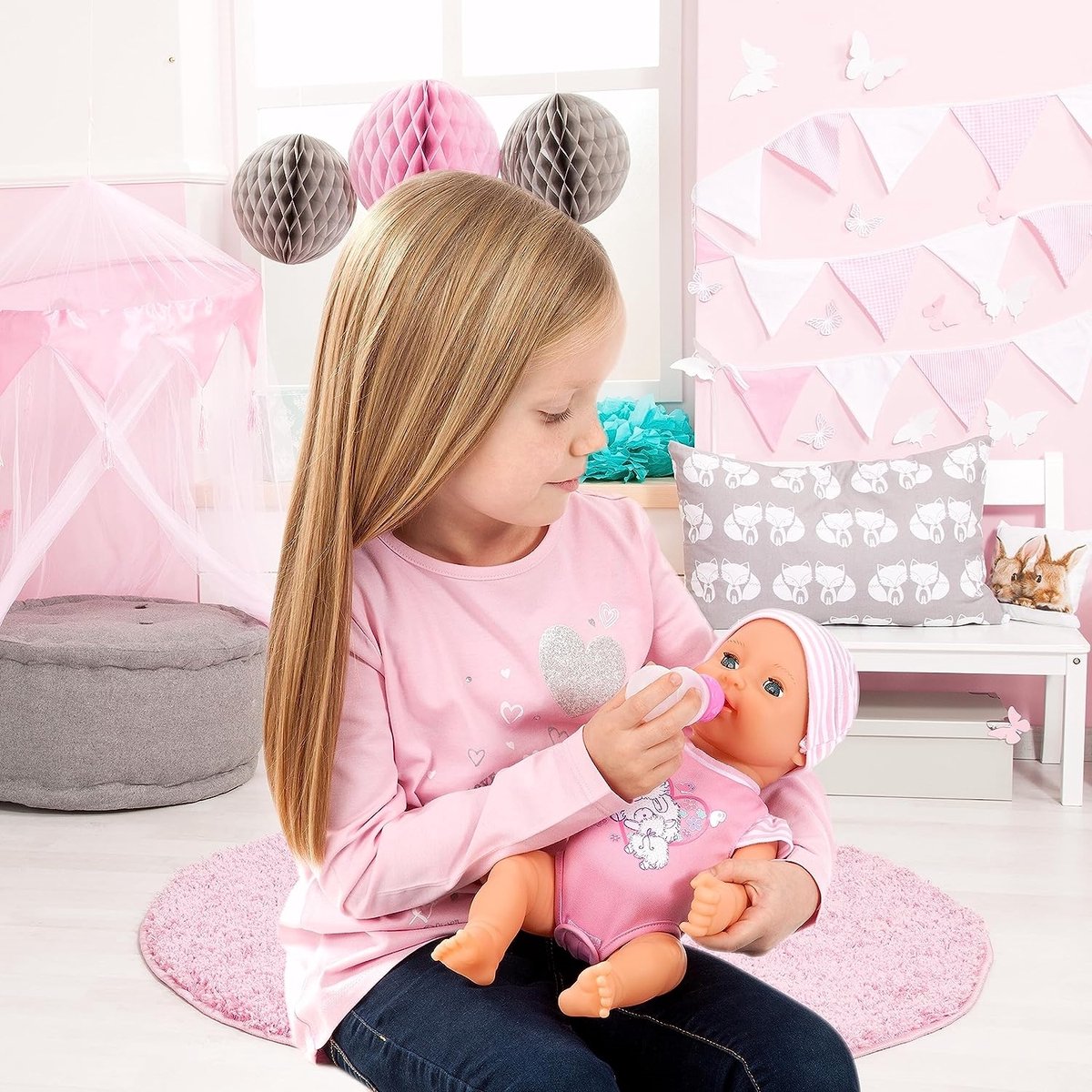 Bayer Design - Pasgeboren pop Piccolina New Born Baby met accessoires — afbeelding 6