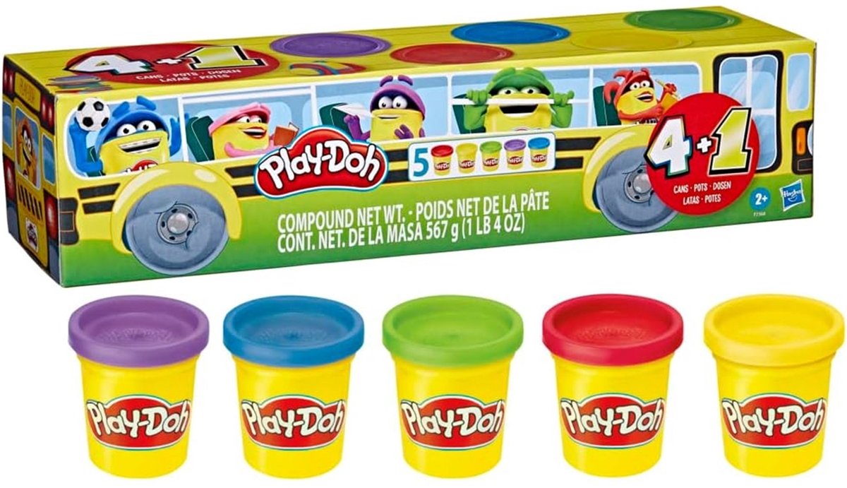 Play-Doh - Back to School 5 pack- Boetseerklei — afbeelding 4