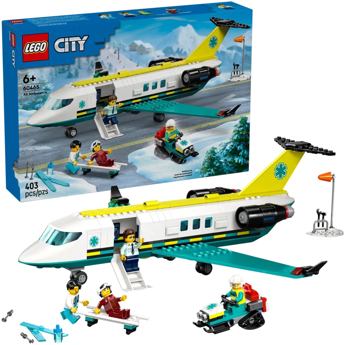 LEGO® City Ambulancevliegtuig, Speelgoedvliegtuig - 60465 — afbeelding 19