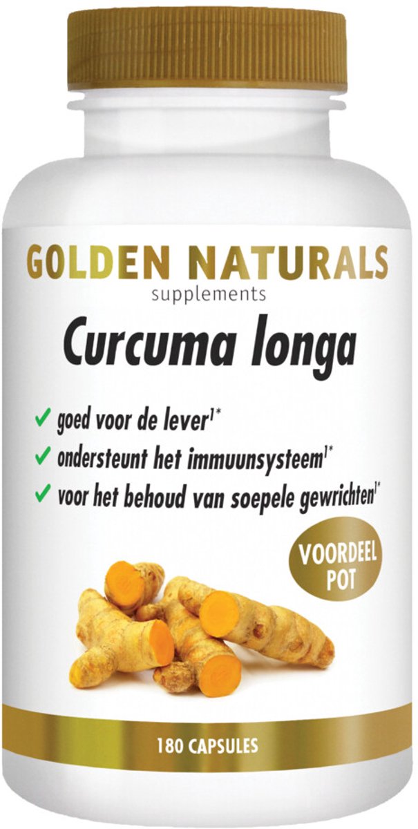 Golden Naturals - Curcuma Longa - 2 x 180 vegacapsules - Voordeelverpakking