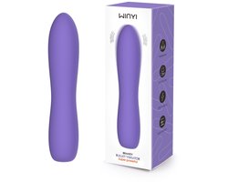 WINYI Brandy SUPER krachtige bullet vibrator - verwarmende kleine vibrator - zachte siliconen - oplaadbaar - waterdicht - paars