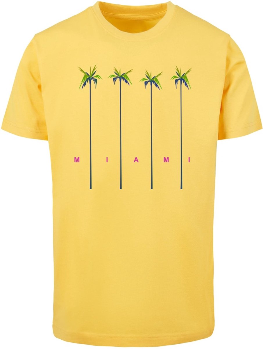 Mister Tee Miami Palms Heren T-shirt XL Geel