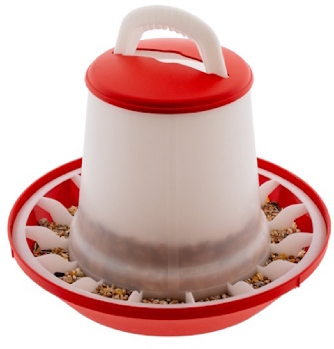 2-Level voersilo 3kg Rood