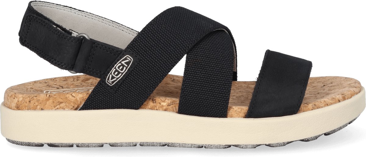 Keen Elle Criss Cross Dames Sandalen /Birch Zwart