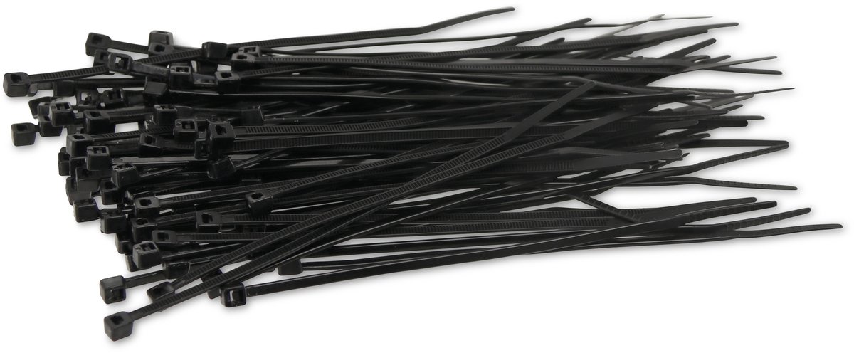 KSS Kabelbinderassortiment Polyamide 6.6, zwart, 120x2,5, UV-bestendig, 100 stuks