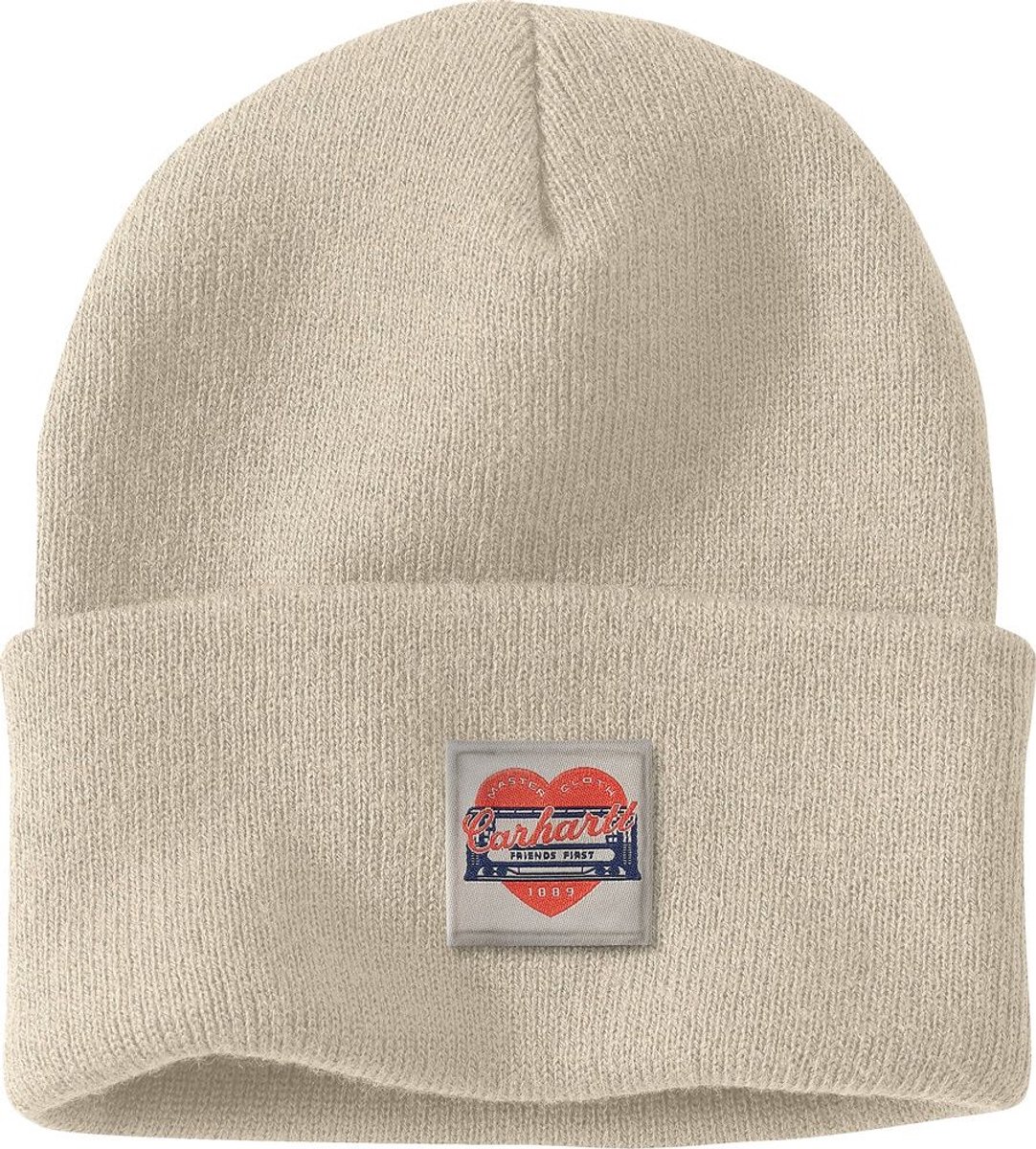 Carhartt Dames Knit -muts met hartjespatch 107409