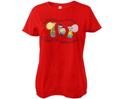Cartoon Network Damen Ed, Edd n Eddy Neighborhood Society Girly Tee WB-5-EEE003-DTF922 Red-S