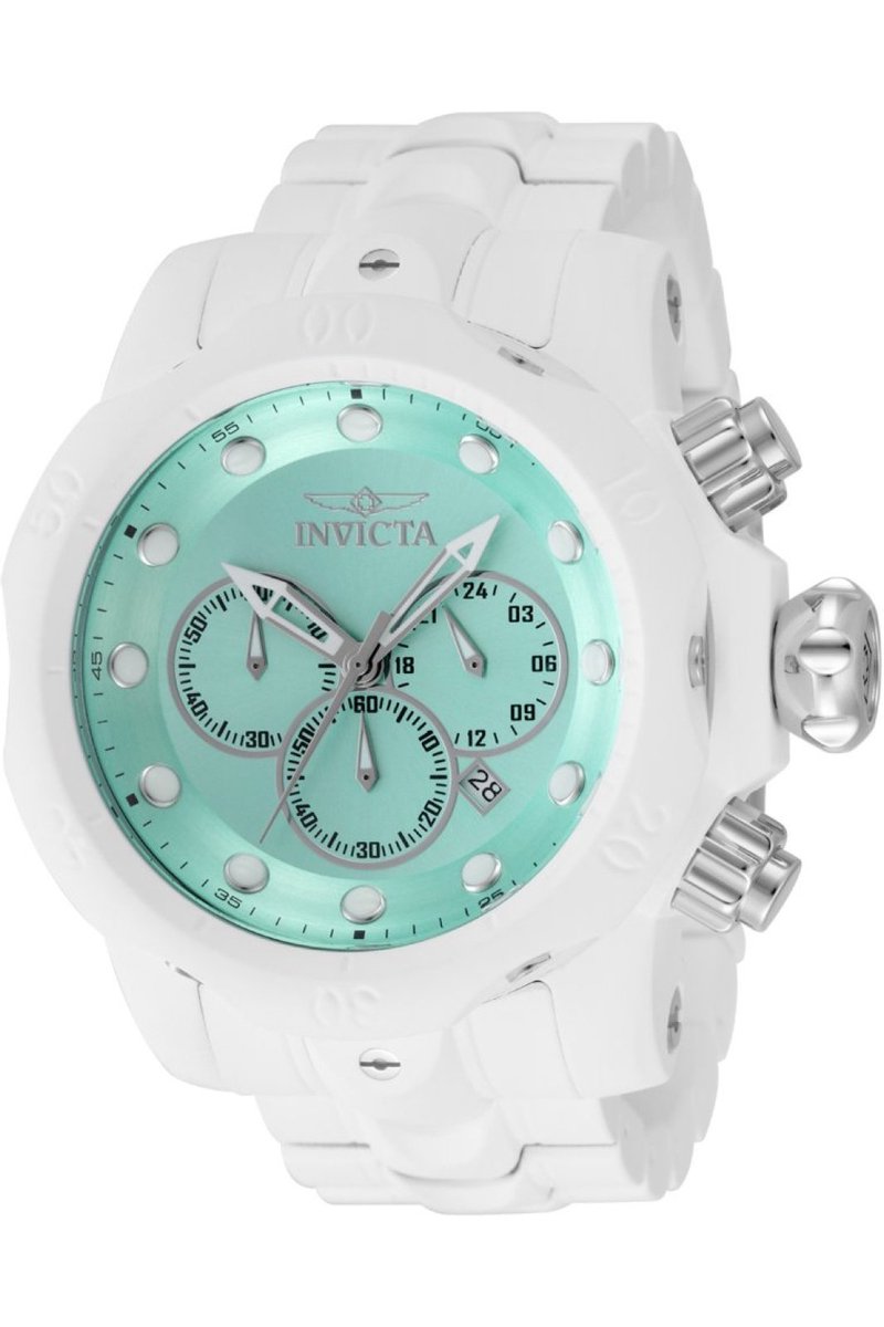 Invicta Venom 48222 Heren Horloge - Waterdicht - Analoog - Quartz Uurwerk - Roestvrij Staal met blauwe Wijzerplaat - 54mm