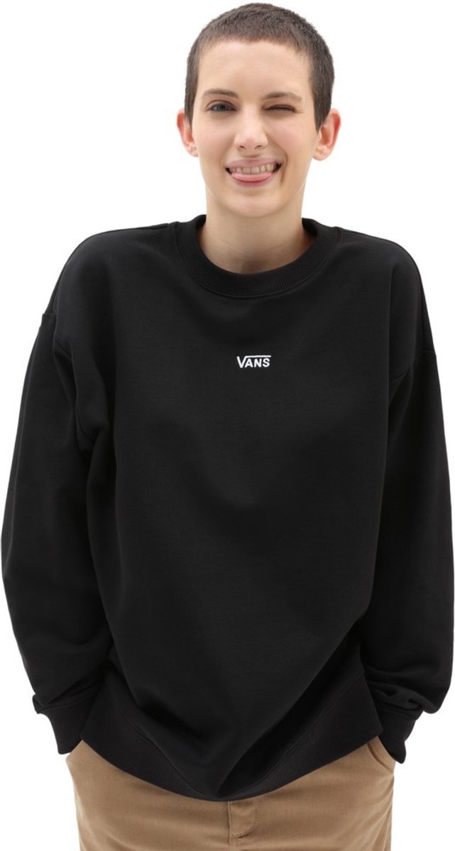 Vans Damen Sweatshirt Flying V Os Ft Ls Crew -XS Zwart