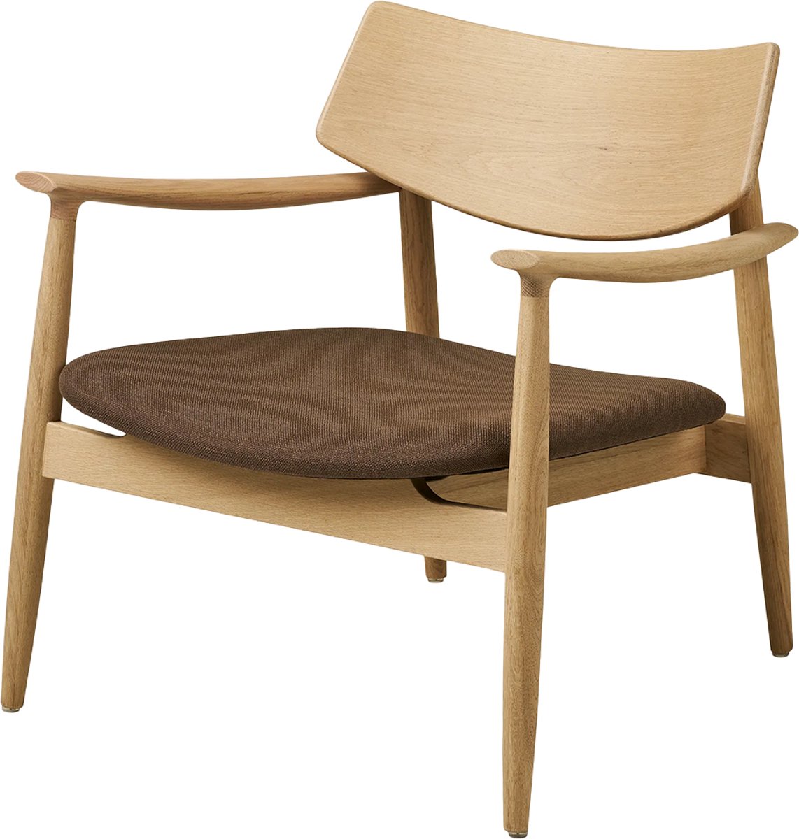 Artichok Otto Fauteuil Met Bruin Zitkussen - Eikenhout - Relax stoel - Lounge - Comfortabel - Naturel