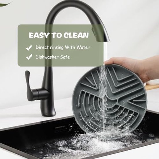 Lesipee Slow Feeder hondenbak voor grote en kleine honden, anti-verstikkingspuzzel, voerbak met antislip basis, interactieve langzaam etende kom voor huisdieren, siliconen voerbak voor puppy's en