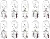 Signaallamp - W5W T10 - 12V - 417mA - 5W - 2500K - 50lm - 10 stuks