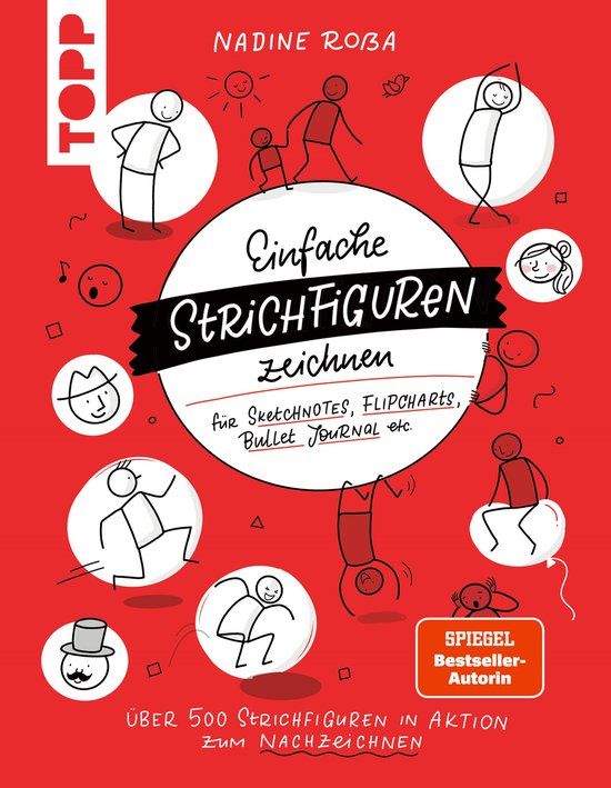 Einfache Strichfiguren zeichnen (SPIEGEL Bestseller Autorin) - cover