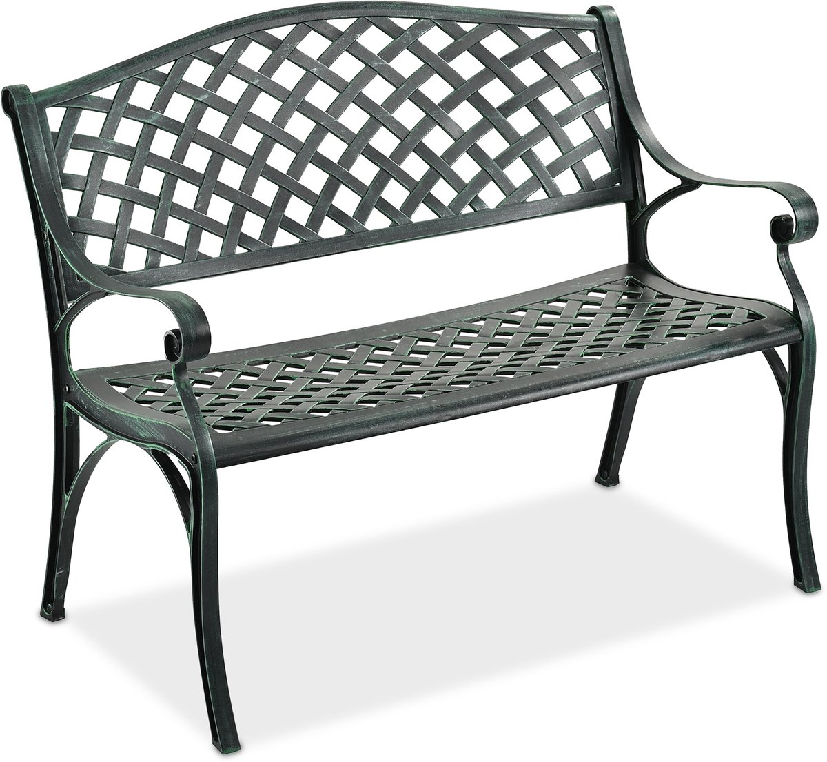 Tuinbank - 2 zits - 102 cm - gegoten aluminium