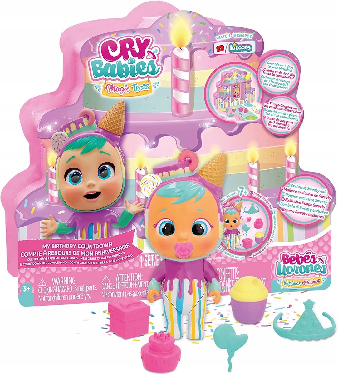 Cry Babies Magische Tranen Verjaardagskalender met Pop en Accessoires