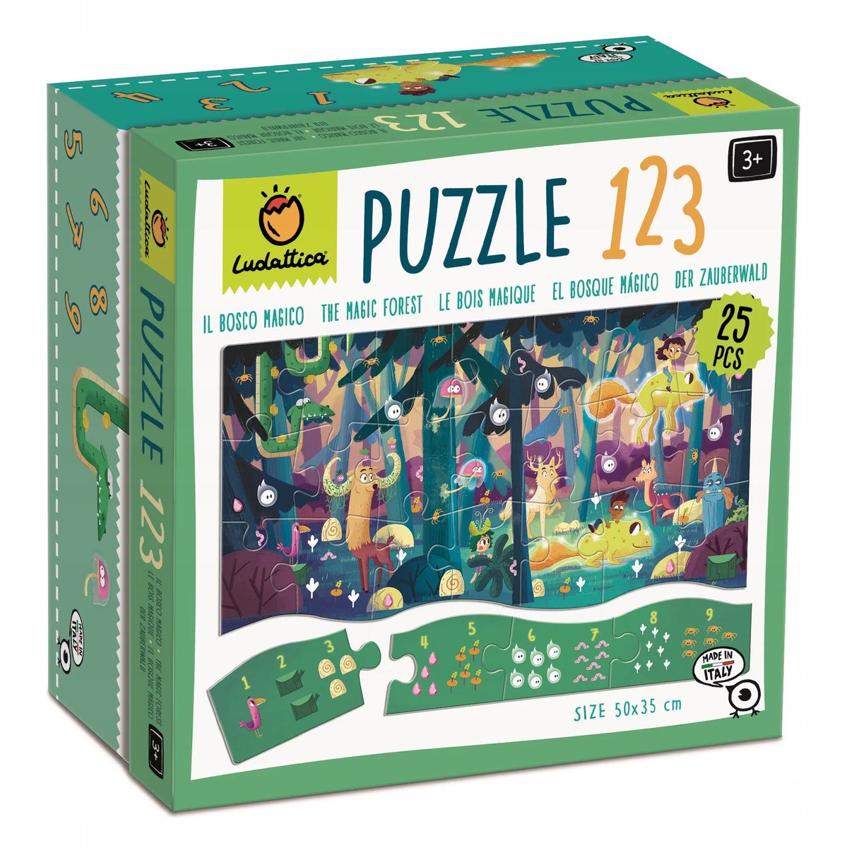 Ludattica 123 Wiskundige Puzzel Betoverd Bos 25 Stukjes