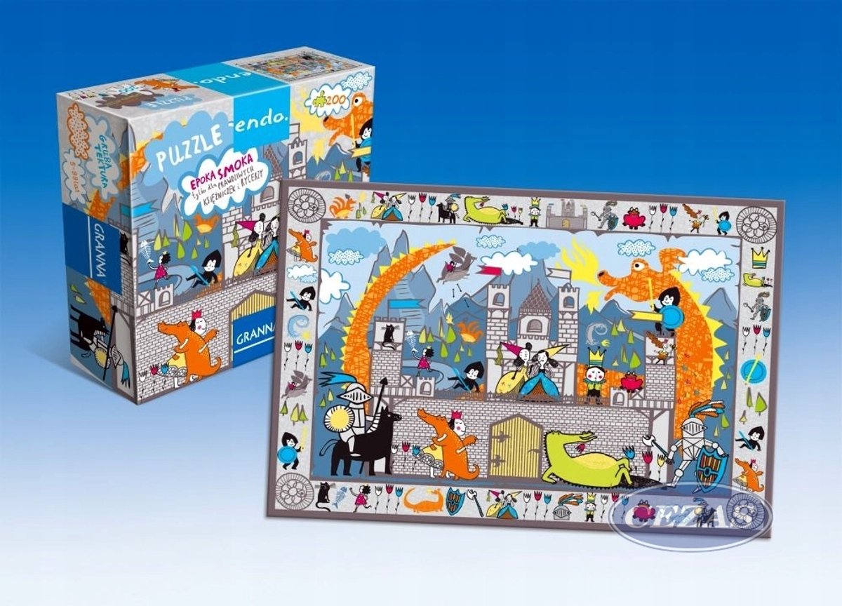 Granna Draken Tijdperk Puzzel 200 Stukken - Grote Vloerpuzzel