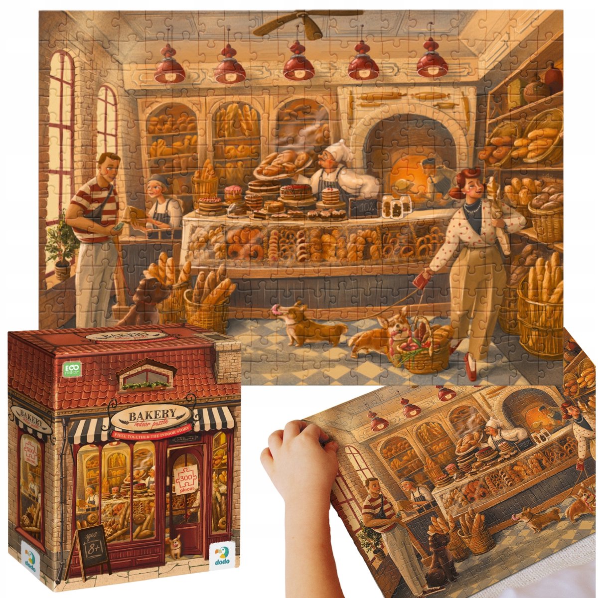 Merkloos Puzzel "Bakkerij" 300 Stukjes - Leuk Voor Jong En Oud
