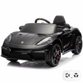 Porsche 718 Spyder RS Elektrische Kinderauto 12V - 1 tot 5 jaar - Vernieuwde Li-ion Accu - Zwart