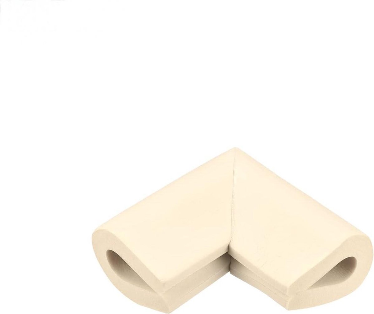 Image of 10-delige antibotsingshoekbeschermer U-vormige glazen meubelhoekbeschermer platte meubelhoekbeschermer glazen tafelhoekbeschermer geschikt voor baby's en kinderen, 6*6*3,5cm, dikte 1,2cm,Gebroken wit