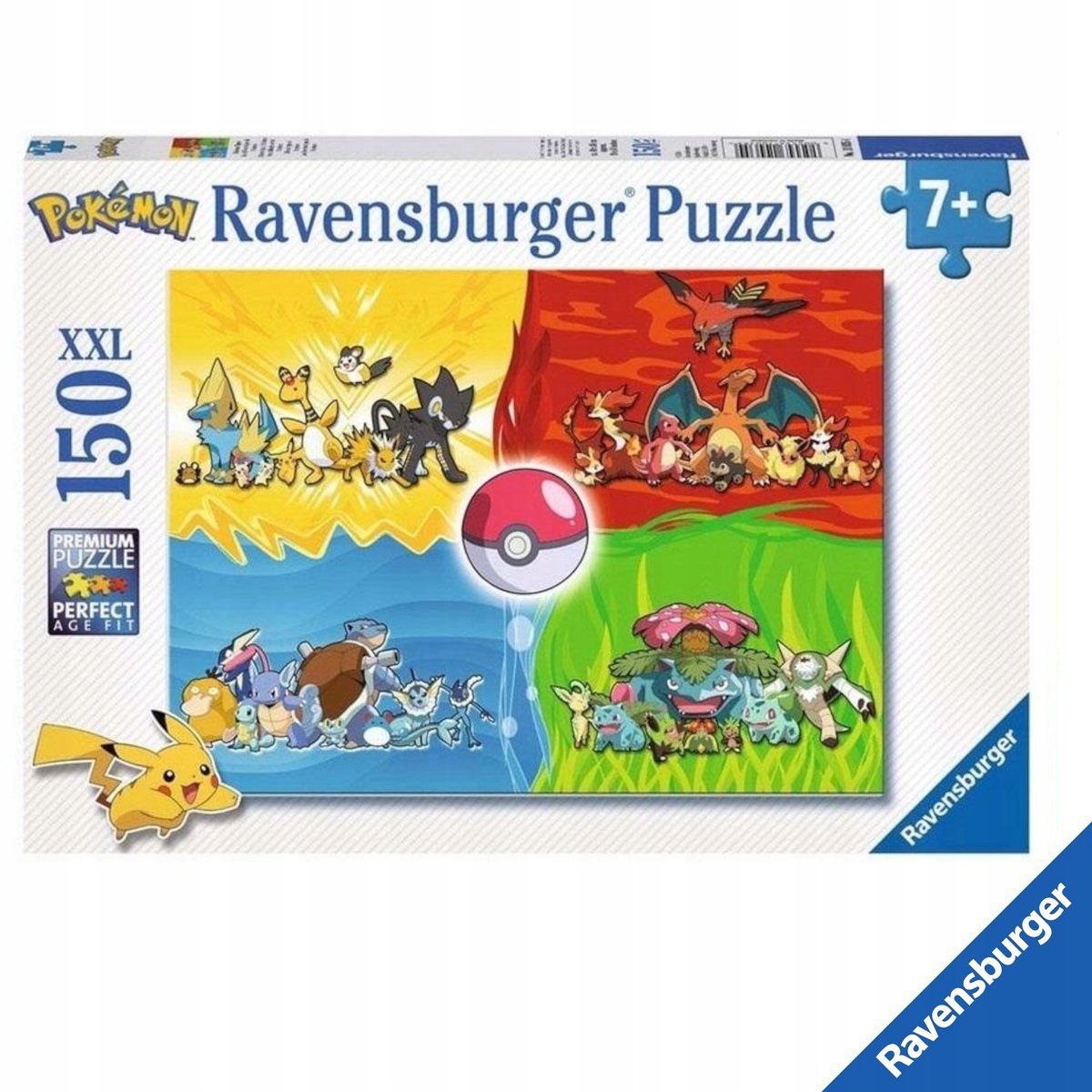 Ravensburger Pokémon XXL Puzzel 150 Stukken - Plezier voor Kinderen vanaf 7 Jaar