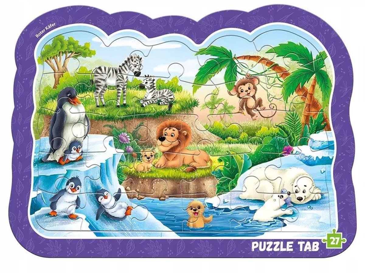 Roter Kafer Puzzel met Dieren in de Dierentuin