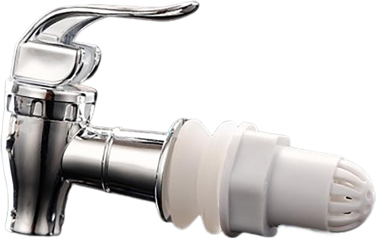 1-pack kraan voor drankdispenser, anti-verstopping drankdispenser kraan, vervangende drukknop dispenser kranen voor warm koud water, gistingsvat, bier, wijn, sapfles, emmer